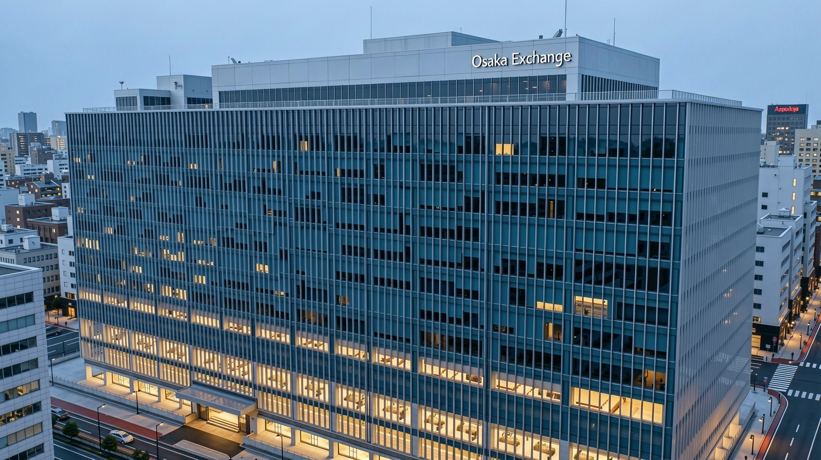 Osaka financial district architecture