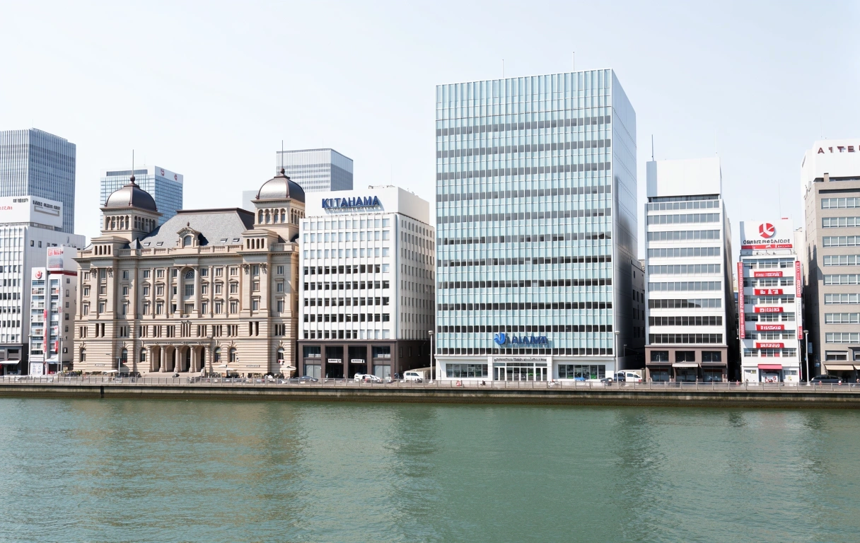 Osaka financial district